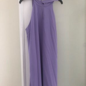 Naked Zebra Lavender Halter Dress
